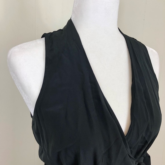 Cassis Silk Maxi Wrap Dress Sz 0 - Picture 8 of 13